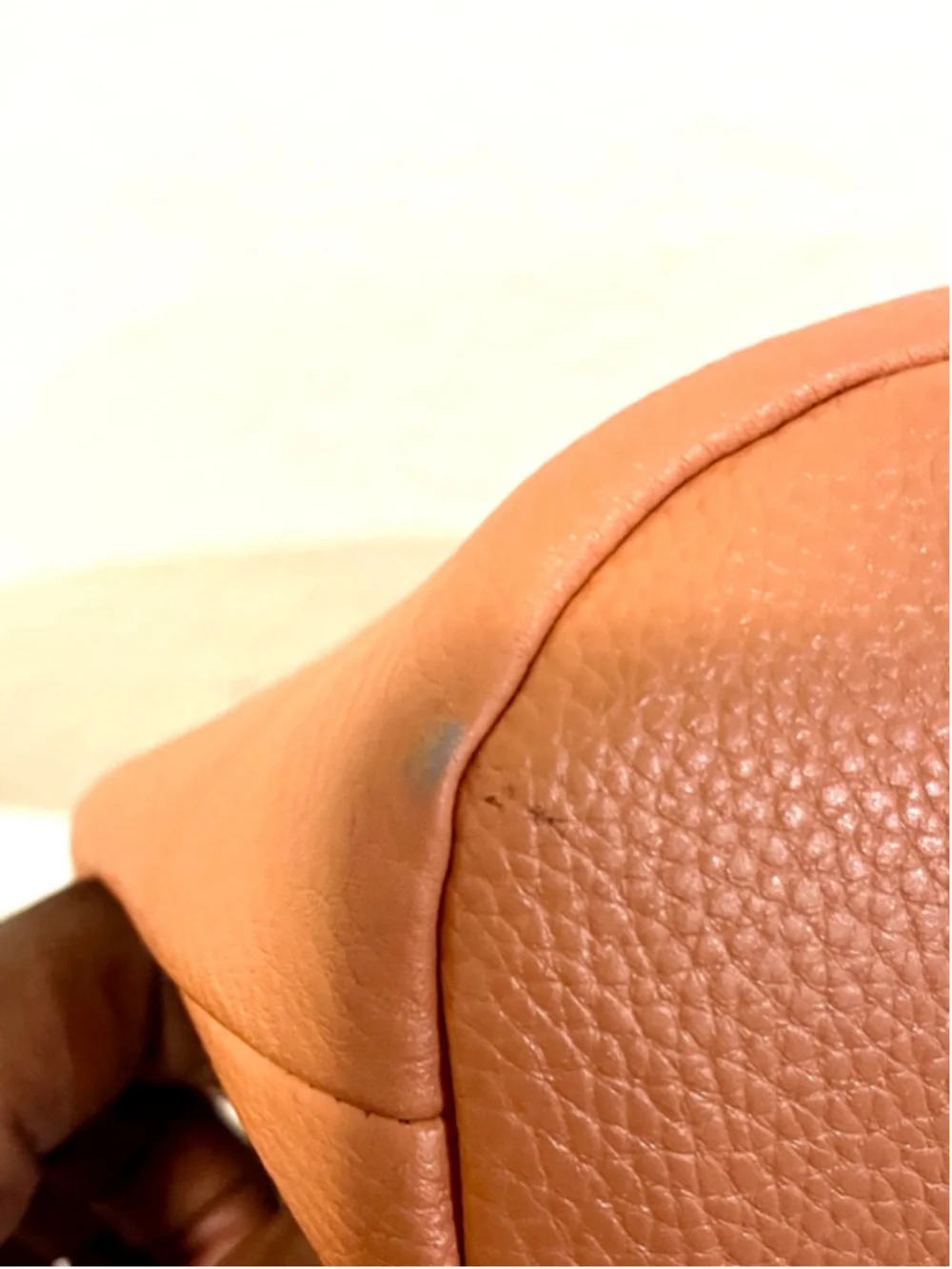 The Sak Jasmine orange leather hobo crossbody bag
